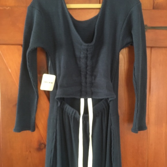 NWT**Free People**Dress**Pockets**Blue**Open Back - Picture 8 of 14